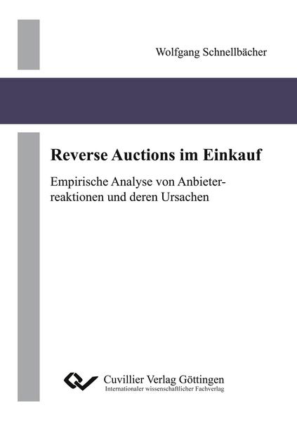 Produktbild: Reverse Auctions im Einkauf