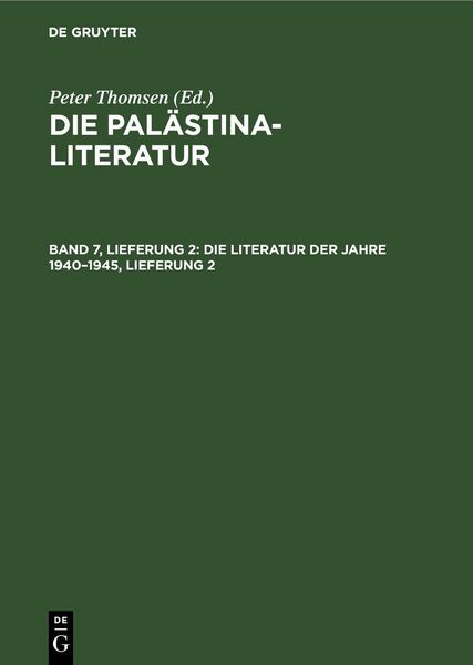 Produktbild: Die Literatur der Jahre 1940&ndash;1945, Lieferung 2