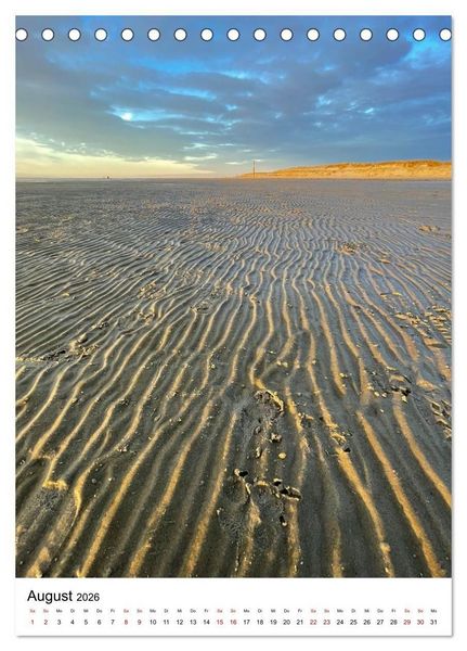 Produktbild: Strand der Sehnsucht - Sankt Peter-Ording (Tischkalender 2026 DIN A5 hoch), CALVENDO Monatskalender