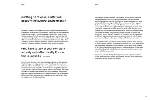 Produktbild: Armin Hofmann. Reduction. Ethics. Didactics.