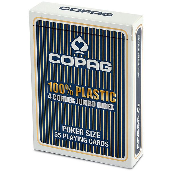 Cartamundi Deutschland GmbH ASS COPAG® 100% Plastik Poker Jumbo Index blau.Kartenspiel