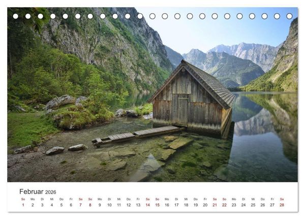 Produktbild: Deutschlands Landschaften 2026 &ndash; Von der K&uuml;ste bis zu den Alpen (Tischkalender 2026 DIN A5 quer), CALVENDO Monatskalender