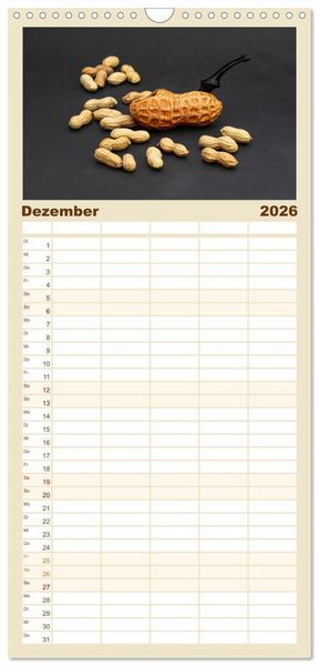 Produktbild: Familienplaner 2026 - Tabakpfeifenkunst mit 5 Spalten (Wandkalender, 21 x 45 cm) CALVENDO