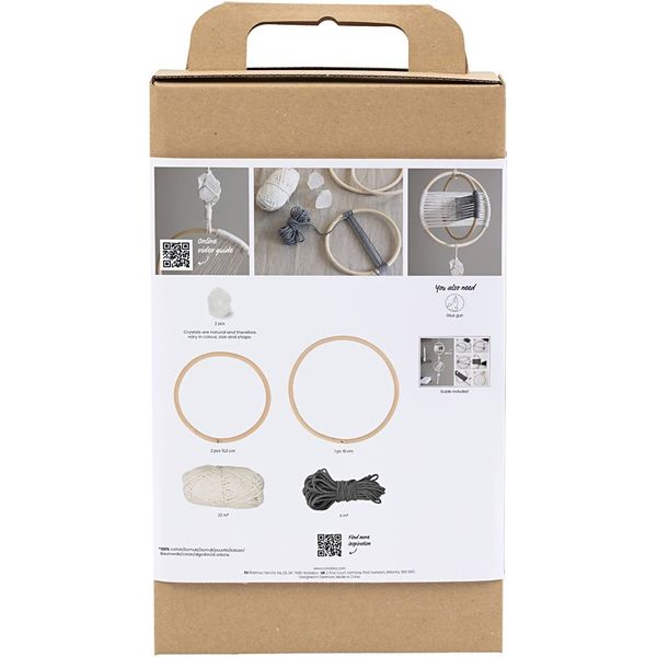 Produktbild: Creativ Company Kreativ Set Macram&eacute;, Mobile, Grau, Creme