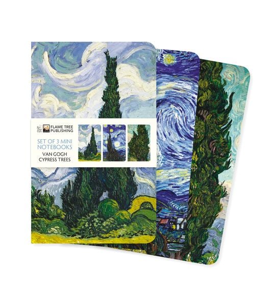 Produktbild: Dreier Set Mini-Notizb&uuml;cher: Vincent van Gogh, Zypressen