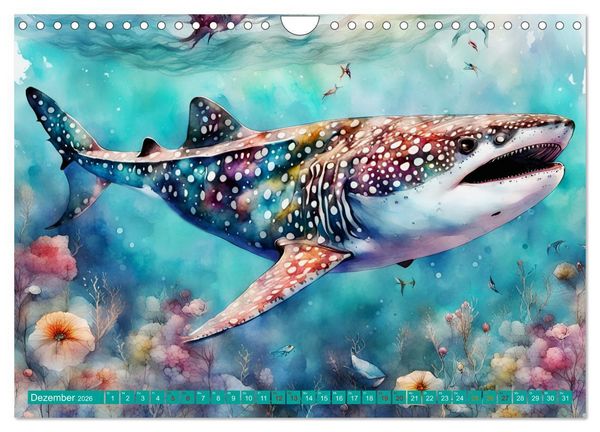Produktbild: Meereskreaturen - Lebendige Unterwasserwelt (Wandkalender 2026 DIN A4 quer), CALVENDO Monatskalender