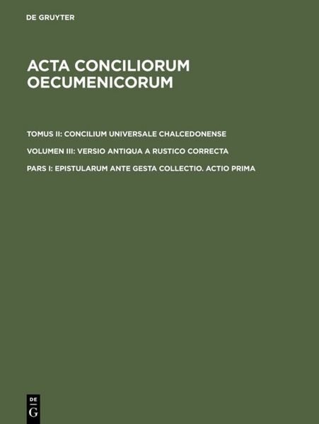 Produktbild: Epistularum ante gesta collectio. Actio prima
