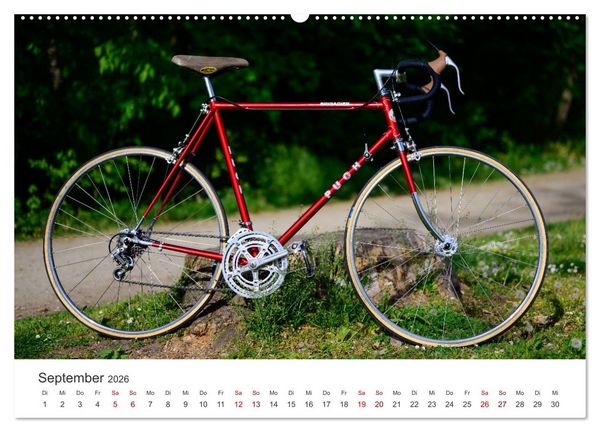Produktbild: Stahlrenner - Rennrad-Klassiker aus Europa (hochwertiger Premium Wandkalender 2026 DIN A2 quer), Kunstdruck in Hochglanz
