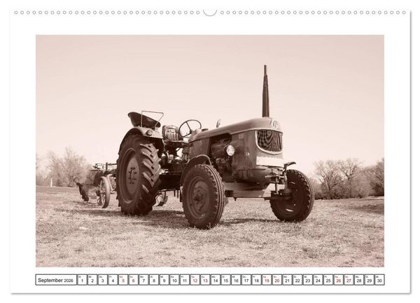 Produktbild: Von Lanz Bulldog bis Hanomag Traktor - Klassiker 1926 - 1975 (Wandkalender 2026 DIN A2 quer), CALVENDO Monatskalender