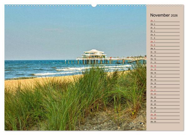 Produktbild: Timmendorfer Strand - Urlaubsimpressionen (hochwertiger Premium Wandkalender 2026 DIN A2 quer), Kunstdruck in Hochglanz