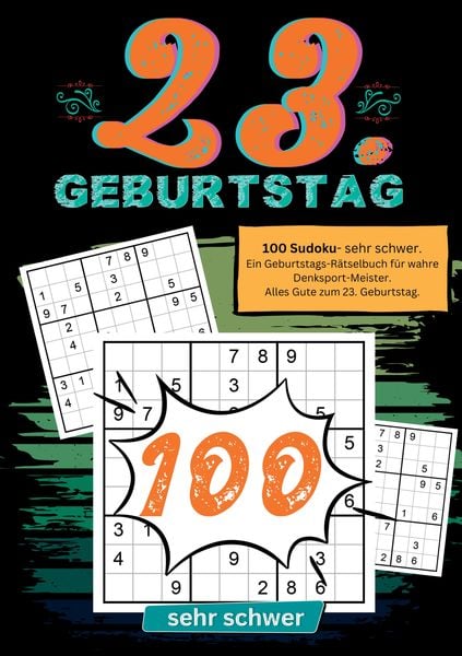 Produktbild: 23. Geburtstag- Sudoku Geschenkbuch