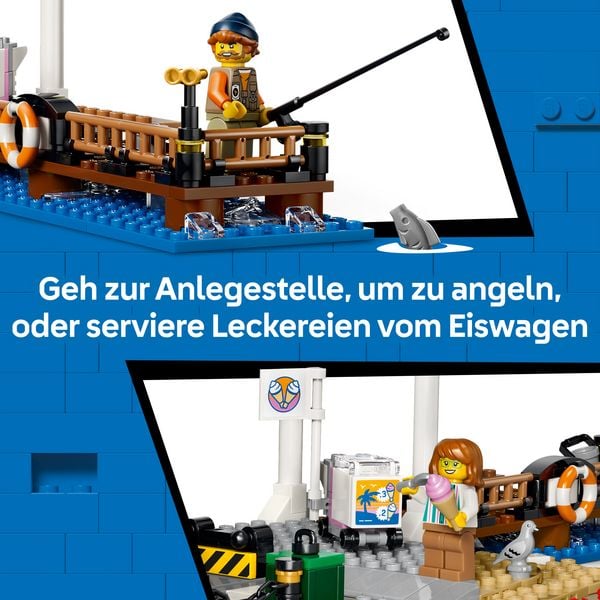 Produktbild: LEGO City 60506 Klassische Strandstra&szlig;enbahn, baubare Spielzeugeisenbahn f&uuml;r Kinder ab 7 Jahren