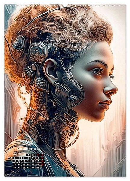 Produktbild: Anmutige Roboter (hochwertiger Premium Wandkalender 2026 DIN A2 hoch), Kunstdruck in Hochglanz