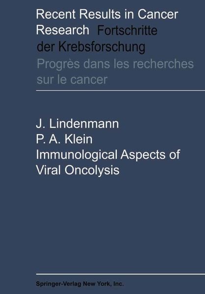Produktbild: Immunological Aspects of Viral Oncolysis