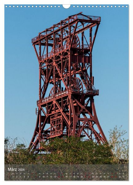 Produktbild: F&ouml;rdert&uuml;rme im Ruhrgebiet - Skulpturen der Vergangenheit (Wandkalender 2026 DIN A3 hoch), CALVENDO Monatskalender