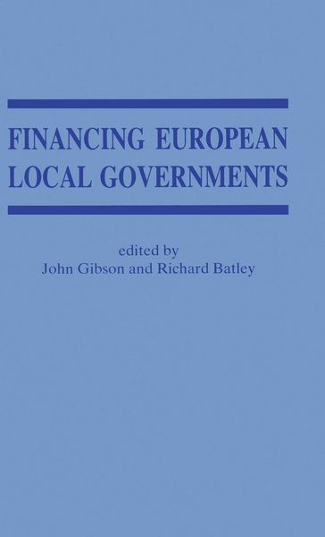 Produktbild: Financing European Local Government