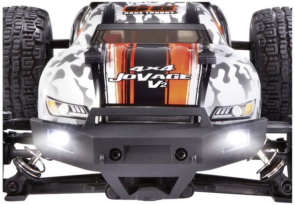 Produktbild: Reely JoVage 4x4 V2 Orange/Wei&szlig; Brushed 1:16 RC Modellauto Elektro Truggy Allradantrieb (4WD) RtR 2,4 GHz inkl. Akku und Ladekabel