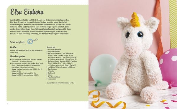 Produktbild: Flauschige Freunde. 12 geh&auml;kelte Tier-Amigurumis aus Pl&uuml;schwolle