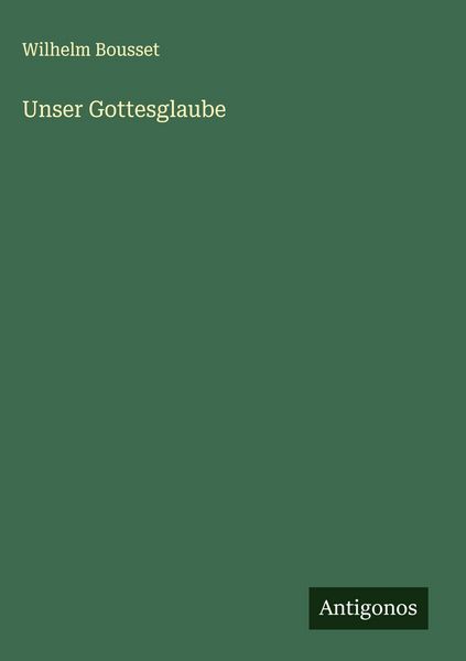 Produktbild: Unser Gottesglaube
