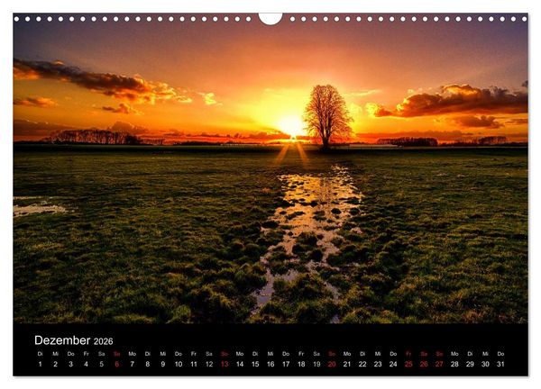 Produktbild: Die Farben des Niederrheins (Wandkalender 2026 DIN A3 quer), CALVENDO Monatskalender