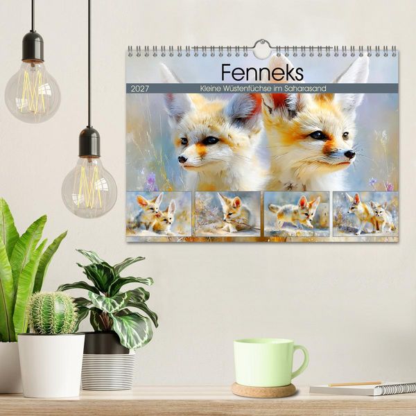 Produktbild: Fenneks. Kleine W&uuml;stenf&uuml;chse im Saharasand (Wandkalender 2027 DIN A4 quer), CALVENDO Monatskalender