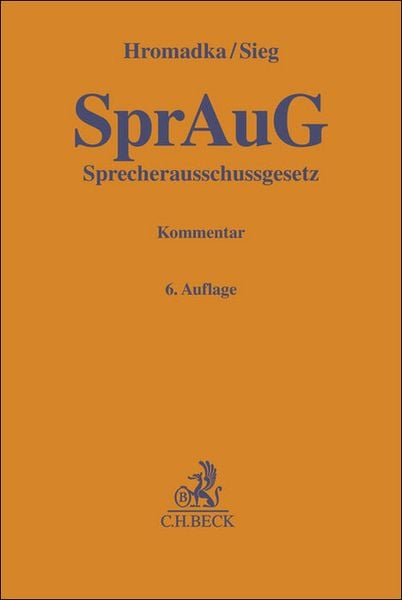 Produktbild: Sprecherausschussgesetz. SprAuG
