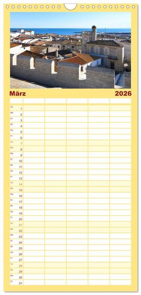 Produktbild: Familienplaner 2026 - Lieblingsland Frankreich mit 5 Spalten (Wandkalender, 21 x 45 cm) CALVENDO