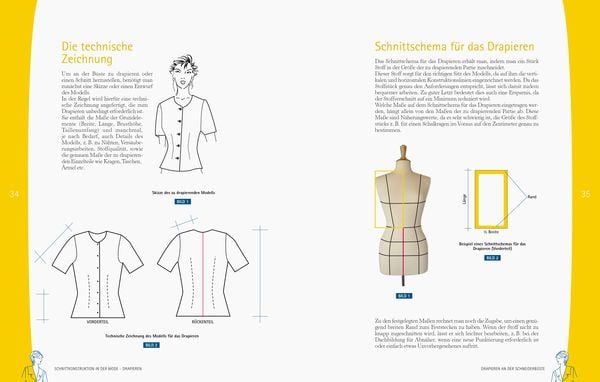 Produktbild: Schnittkonstruktion in der Mode. Drapieren an der Schneiderpuppe.