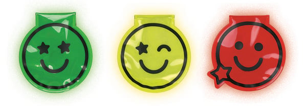 Produktbild: Magnet Clips mit LED Smile