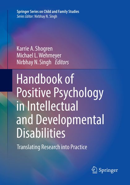 Produktbild: Handbook of Positive Psychology in Intellectual and Developmental Disabilities