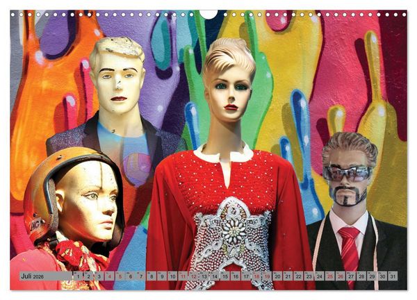 Produktbild: Schaufensterpuppen aus aller Welt (Wandkalender 2026 DIN A3 quer), CALVENDO Monatskalender