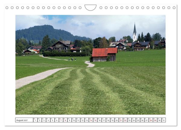 Produktbild: Oberstdorf zu allen Jahreszeiten (Wandkalender 2027 DIN A4 quer), CALVENDO Monatskalender