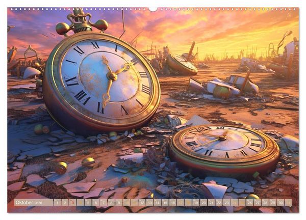 Produktbild: Surreale Uhren (Wandkalender 2026 DIN A2 quer), CALVENDO Monatskalender