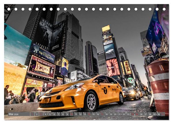 Produktbild: New York City - Color Glam Edition (Tischkalender 2026 DIN A5 quer), CALVENDO Monatskalender