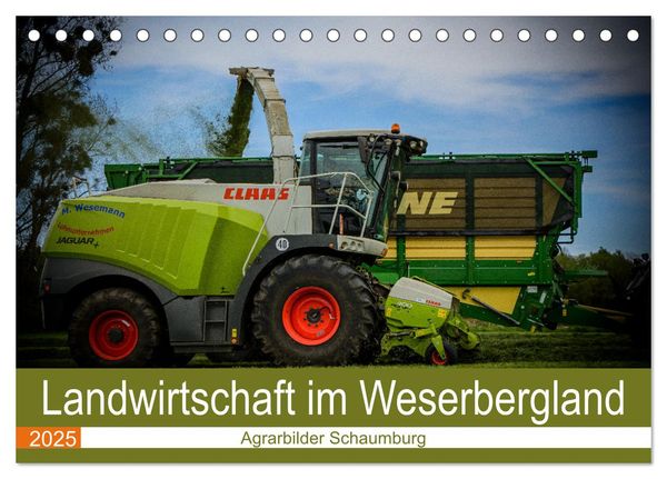 Landwirtschaft im Weserbergland (Tischkalender 2025 DIN A5 quer), CALVENDO Monatskalender