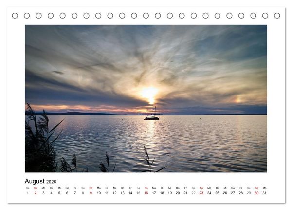 Produktbild: Steinhuder Meer Impressionen (Tischkalender 2026 DIN A5 quer), CALVENDO Monatskalender