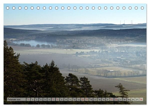 Produktbild: Wunderbares Th&uuml;ringen - Landschaften (Tischkalender 2026 DIN A5 quer), CALVENDO Monatskalender