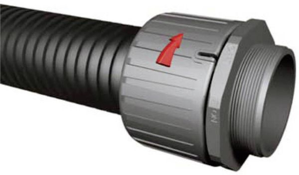 Produktbild: HellermannTyton 166-21003 HG16-S-M20 Schlauchverschraubung Schwarz M20 11.80mm Gerade 1St.
