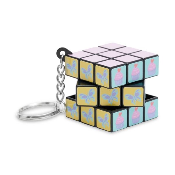 Produktbild: Zauberwürfel Schlüsselanhänger 3x3 Einhorn