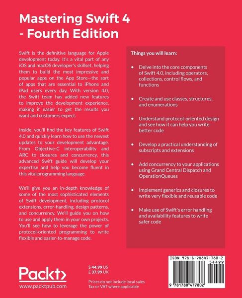 Produktbild: Mastering Swift 4- fourth edition