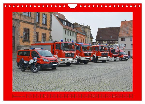 Produktbild: Einsatzfahrzeuge aus Sachsen und Sachsen-Anhalt (Wandkalender 2026 DIN A4 quer), CALVENDO Monatskalender