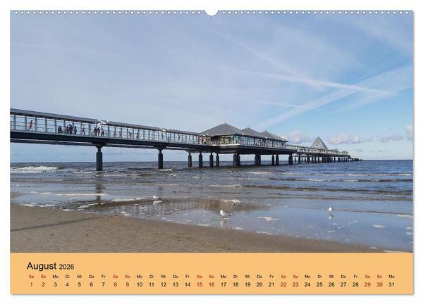 Produktbild: Ostsee von Heringsdorf bis Hiddensee (hochwertiger Premium Wandkalender 2026 DIN A2 quer), Kunstdruck in Hochglanz