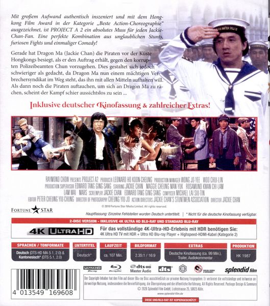 Produktbild: Project A 2 - Legacy Collection LTD. - Limited Edition (4K Ultra HD) (+ Blu-ray)