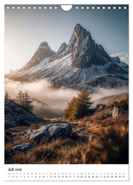 Produktbild: Bergwelten - Berge T&auml;ler Augenblicke (Wandkalender 2026 DIN A4 hoch), CALVENDO Monatskalender
