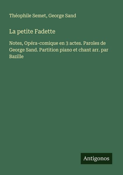Produktbild: La petite Fadette