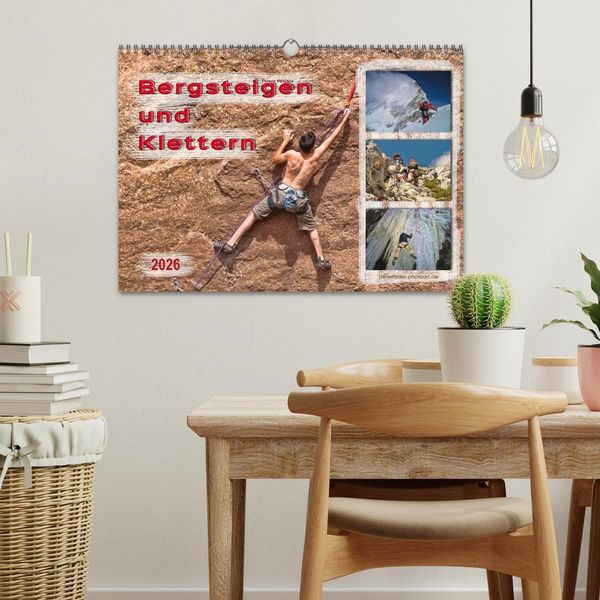 Produktbild: Bergsteigen und Klettern (Wandkalender 2026 DIN A3 quer), CALVENDO Monatskalender