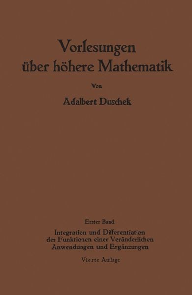 Produktbild: Vorlesungen über höhere Mathematik