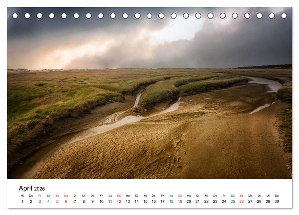 Produktbild: Lichtstimmungen in Sankt Peter-Ording (Tischkalender 2026 DIN A5 quer), CALVENDO Monatskalender