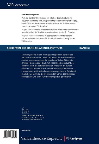 Produktbild: Sachsen und der Nationalsozialismus