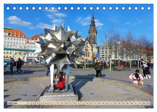 Produktbild: Buntes Leipzig (Tischkalender 2026 DIN A5 quer), CALVENDO Monatskalender
